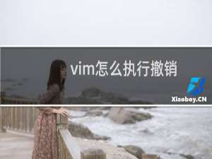 vim怎么执行撤销