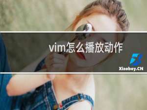 vim怎么播放动作