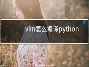 vim怎么编译python