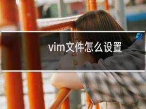 vim文件怎么设置