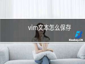 vim文本怎么保存