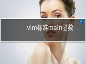 vim标准main函数