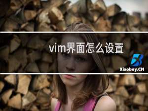 vim界面怎么设置