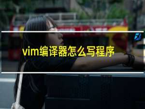 vim编译器怎么写程序