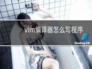 vim编译器怎么写程序