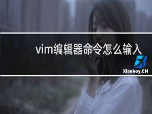 vim编辑器命令怎么输入