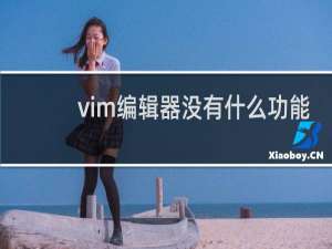 vim编辑器没有什么功能