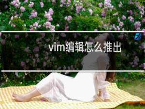 vim编辑怎么推出