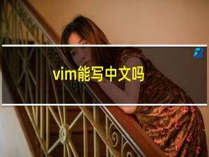 vim能写中文吗
