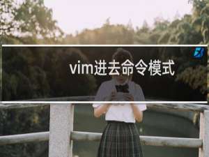 vim进去命令模式