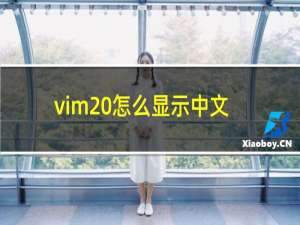 vim 怎么显示中文