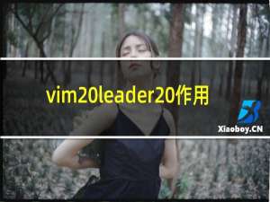 vim leader 作用