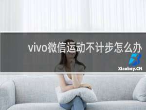 vivo微信运动不计步怎么办