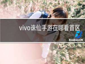 vivo诛仙手游在哪看首区