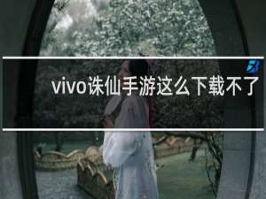 vivo诛仙手游这么下载不了