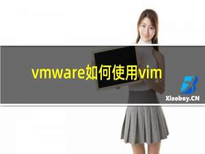 vmware如何使用vim