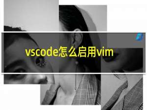 vscode怎么启用vim
