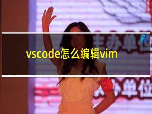 vscode怎么编辑vim