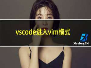 vscode进入vim模式