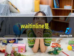 waitinline是什么意思英语