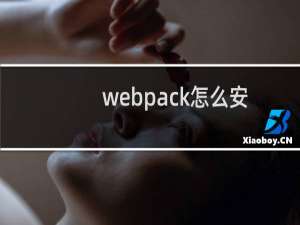 webpack怎么安装