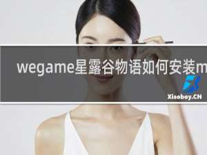 wegame星露谷物语如何安装mod