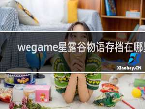 wegame星露谷物语存档在哪里