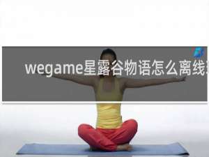 wegame星露谷物语怎么离线玩