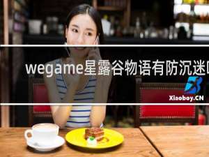 wegame星露谷物语有防沉迷吗
