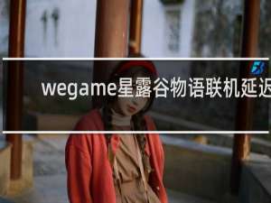 wegame星露谷物语联机延迟