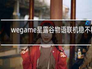 wegame星露谷物语联机稳不稳