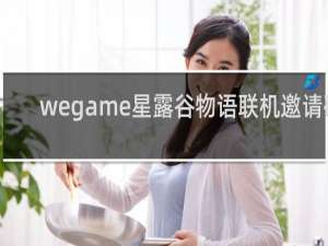 wegame星露谷物语联机邀请码