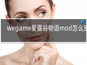 wegame星露谷物语mod怎么安装
