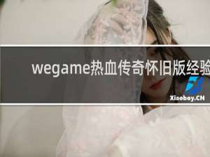 wegame热血传奇怀旧版经验