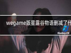 wegame版星露谷物语删减了什么