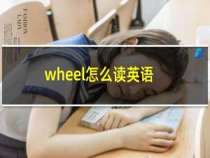 wheel怎么读英语