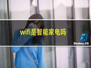 wifi是智能家电吗