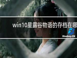 win10星露谷物语的存档在哪