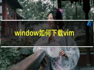 window如何下载vim