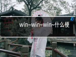 win~win~win~什么梗