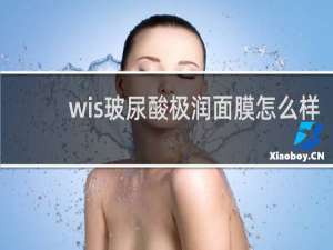 wis玻尿酸极润面膜怎么样