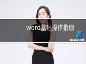 word基础操作指哪些（word基础操作）