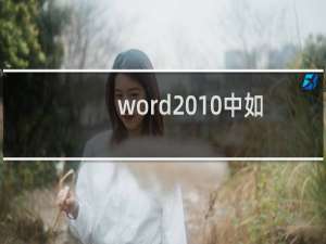 word2010中如何进行批量替换