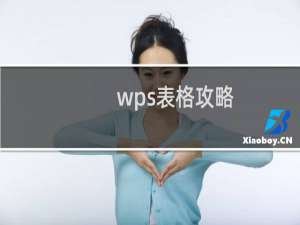 wps表格攻略