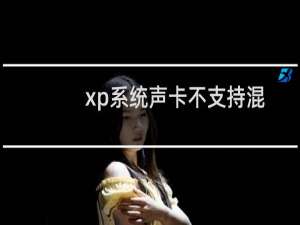 xp系统声卡不支持混音功能的解决方法