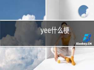 yee什么梗？什么梗
