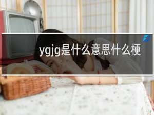 ygjg是什么意思什么梗