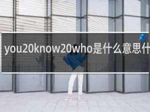 you know who是什么意思什么梗