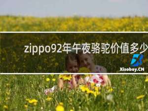 zippo92年午夜骆驼价值多少