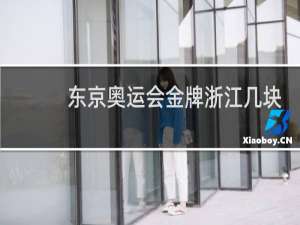 东京奥运会金牌浙江几块
